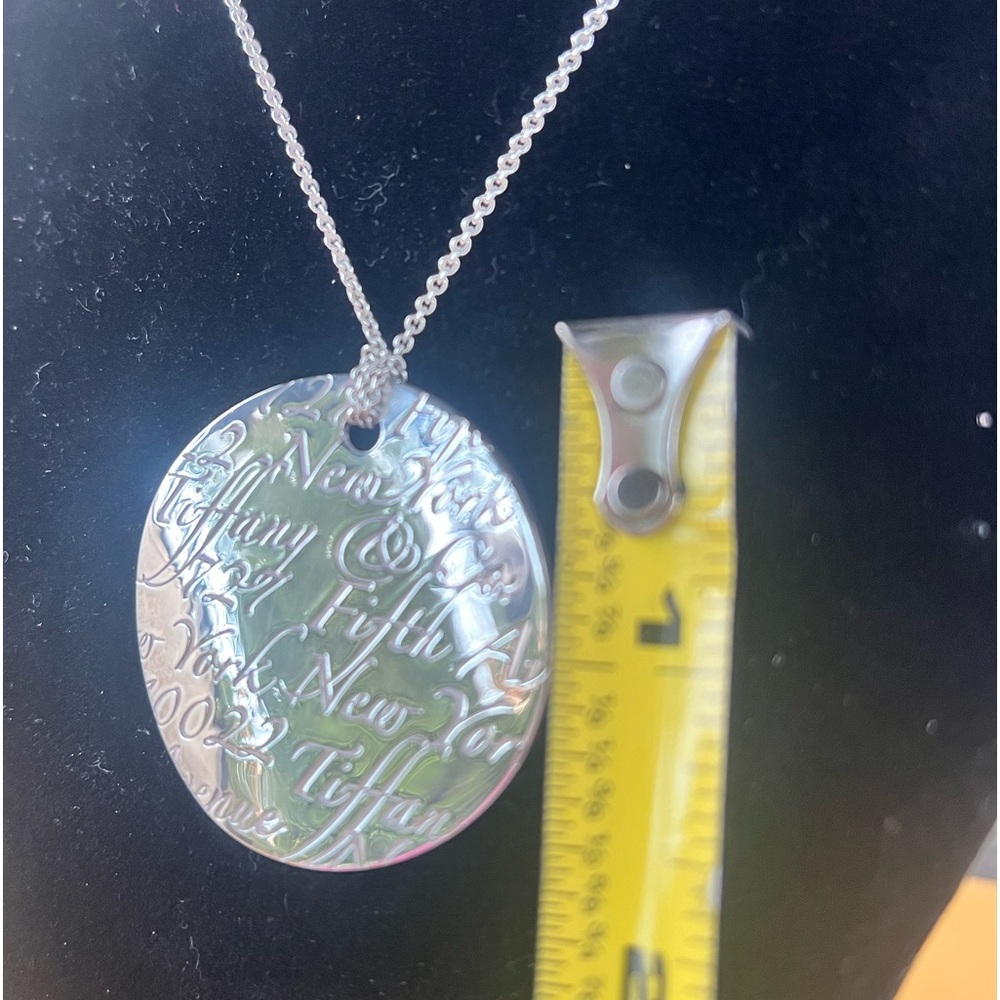RARE 18” GIFTABLE Tiffany & Co Sterling Silver .925 Necklace, Pouch, Bag. - Picture 10 of 12